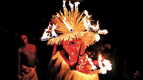 Theyyam, an ancient ritualistic performance art, is unique to north Kerala. 