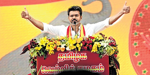 Vijay launched his Tamilaga Vettri Kazhagam at the peak of his film career.