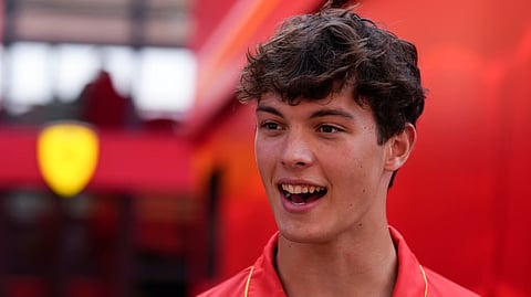 British teenager Oliver Bearman.