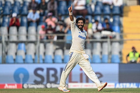 Ravindra Jadeja (in photo) skittled New Zealand with four wickets in the second innings as R Ashwin took three 