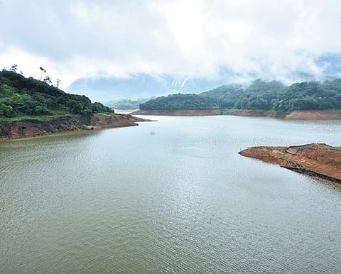 Siruvani dam in Coimbatore district. 