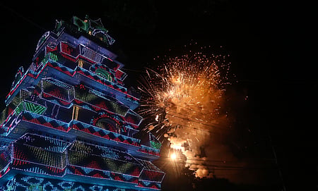 Representational image of fireworks display at Paramekkavu temple. 