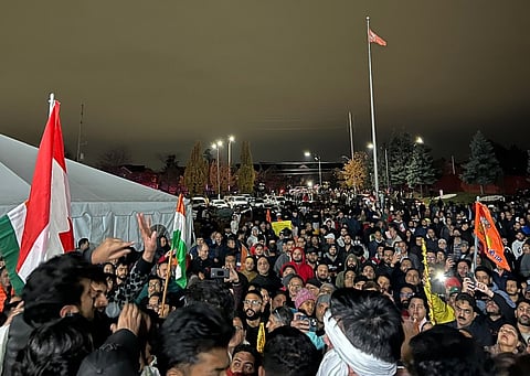 Thousands of Canadian Hindus showed up at the Hindu Sabha Temple in Brampton to protest the coast-to-coast temple attacks seen on Diwali weekend. 