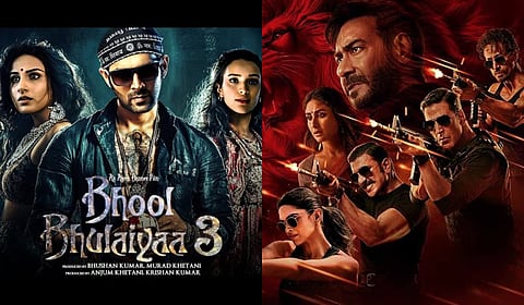 'Bhool Bhulaiyaa 3' vs 'Singham Again': Posters of the two big Diwali releases