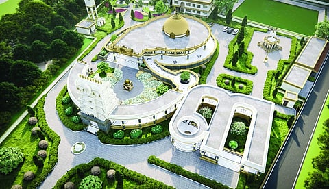The 3D layout of the Avvaiyar Manimandapam in Thulasiyapattinam 