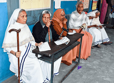 Scenes from polling stations across Jharkhand on the first phase of Assembly election.