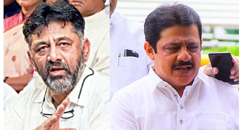 Deputy Chief Minister  DK Shivakumar and Waqf Minister Zameer Ahmed Khan