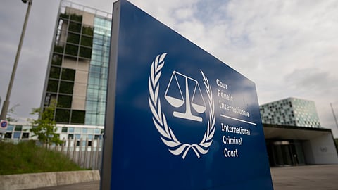 Exterior view of the International Criminal Court, or ICC, in The Hague, Netherlands.
