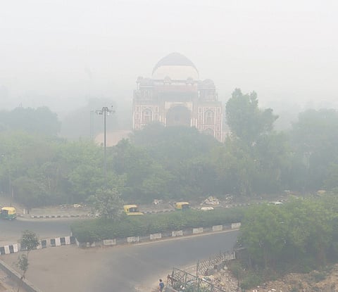 The city’s 24-hour average AQI was 379 around 8 am and dropped slightly to 376 by around 9 am, as per the Central Pollution Control Board (CPCB).