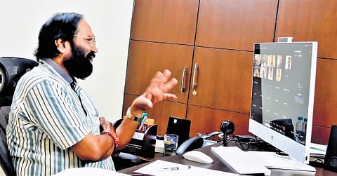 The minister held a review meeting through a video conference with senior officials who oversee various irrigation projects. 