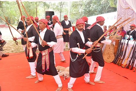Folk performances unfurled as part of the event. 