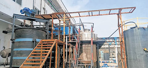 The pharma unit where the gas leak occurred in Anakapalle district 