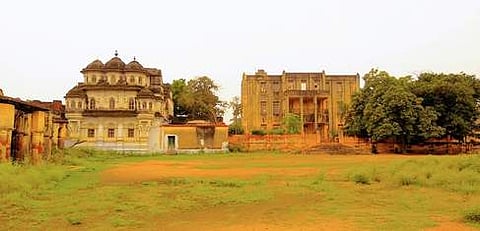 A view of the old palace of Ettayapuram Zamin. 