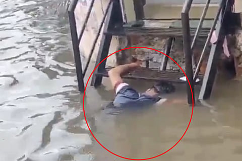 Migrant worker electrocuted in North Chennai outside ATM, body floats in stagnant flood waters 