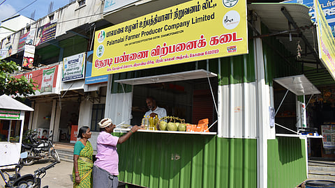 The farmers committee has brought their agri products to direct sale without middlemen's interference. 