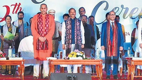 Dignitaries present at the 12th convocation of Centurion University on Saturday