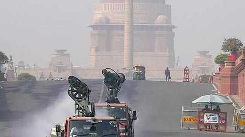 Delhi air pollution.