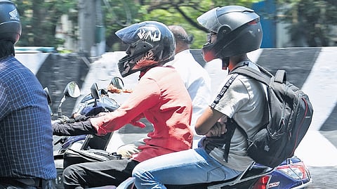 Picture of a bike taxi ride used for representative purpose.
