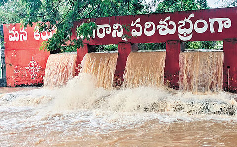 Heavy rains over the past two days have caused severe disruption in the Tirupati district.