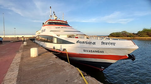 Passenger ferry Sivagangai at the Nagapattinam Port 