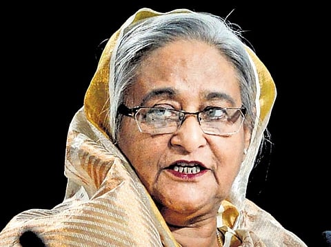 File picture of Sheikh Hasina 