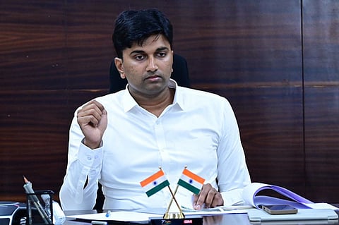 Vijayawada Municipal Corporation  Commissioner Dhyanachandra.