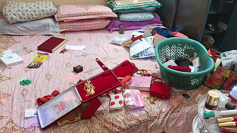 The jewellery boxes in the teachers house in Bhubaneswar