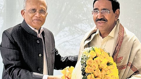 Municipal Administration Minister P Narayana met Jindal SAW Chairman  PR Jindal in New Delhi 