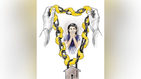Image of child marriage used for representative purpose.