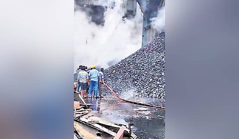 Bunker collapse at Mettur Thermal Power Station  
