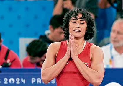 Wrestler Vinesh Phogat.