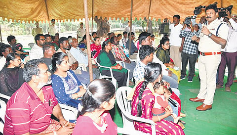 Prakasam district SP AR Damodar handed over 42 missing persons including Kids, girls, women and senior citizens to their family members on Saturday