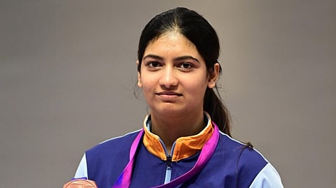 Local shooter Ashi Chouksey  clinch her maiden national title in the 50m rifle 3-positions event at the 67th National Shooting Championship.