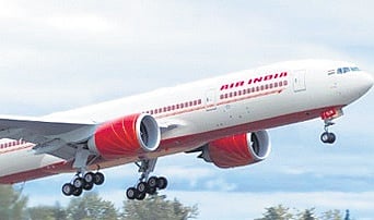 The flight departed from Hong Kong at 12:16 pm (local time) and was scheduled to land in Delhi at 12:20 pm IST.