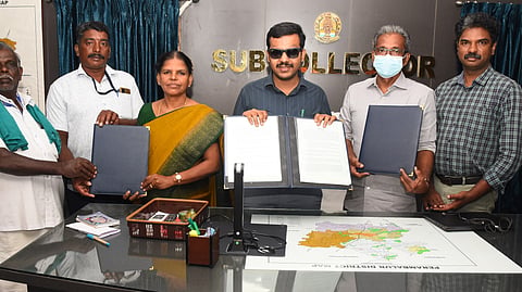 An MOU has been signed with the Kerala State Horticulture Product Development Corporation for the sale of shallots cultivated by farmers in Perambalur district 