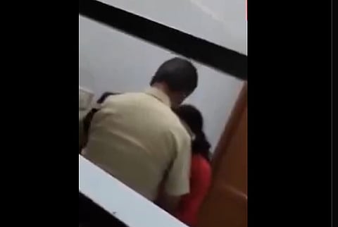 A 58-year-old DySP from Madhugiri sub-division, A. Ramachandrappa, has been remanded in judicial custody after a video of him in a compromising position with a woman at his office went viral.