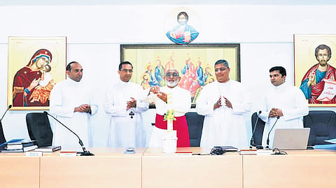 Syro Malabar Church Major Archbishop Mar Raphael Thattil inaugurates the 33rd Synod Session on Tuesday