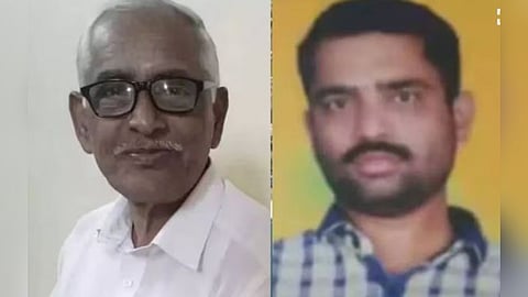 Wayanad DCC treasurer N M Vijayan and his son Jijesh.