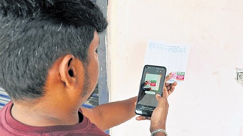 A supervisor working in Tiruppur circle of Tangedco Coimbatore introduced QR code based system to help consumers in rural areas to pay bills 
