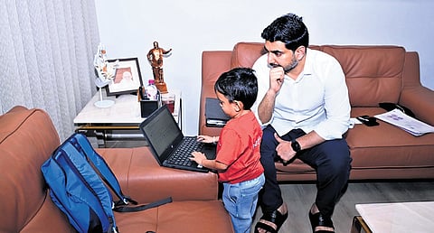 HRD Minister Lokesh met Safaru Sanath Kumar, a 15-year-old who was recently recognised as Google Student Champion. A class 10 student of PM Shri Zilla Parishad School in Penamaluru, Sanath has growth hormones deficiency 