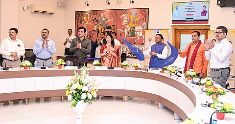 CM Mohan Charan Majhi flags off the special buses for Kumbh Mela 