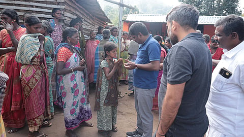 The District Collector T Christuraj on Sunday inspected the hill villages near Udumalaipet in Tiruppur district and heard the grievances of the tribal people. 