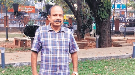 P Prakash, president of the Changampuzha Cultural Centre in Edappally.  