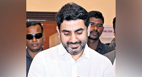 HRD and IT Minister Nara Lokesh