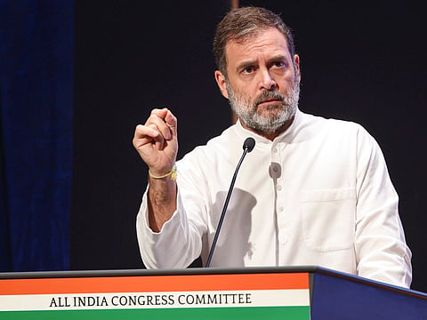 Leader of Opposition in the Lok Sabha and Congress leader Rahul Gandhi