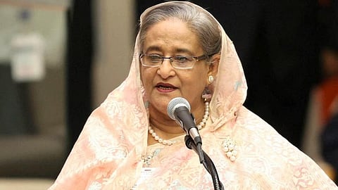 Former Bangladesh Prime Minister Sheikh Hasina. 