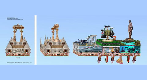 Tableau pics released by Gujarat government.