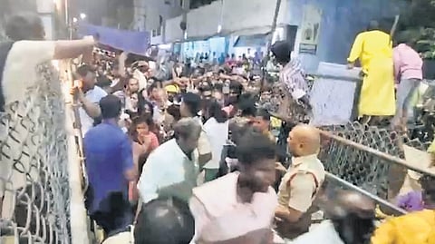 Stampede at Padmavathi Park in Tirupati on January 8 during the distribution of Sarva Darshan tokens for Vaikunta Dwara Darshan