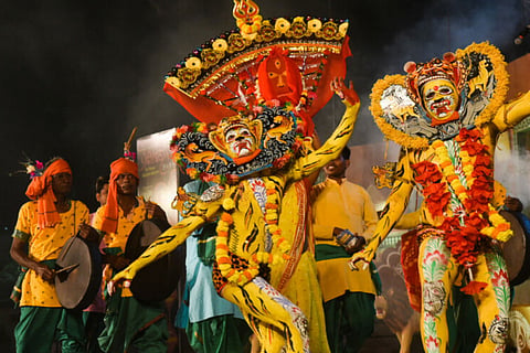 Hundreds of artistes from the state are participating in ‘Jayati Jai Mamah Bharatam’, a dance ensemble
