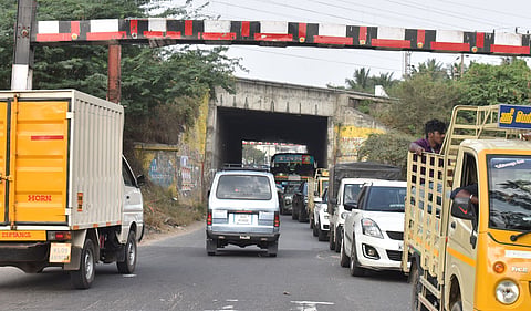 The existing two-lane underpass is to be expanded as part of the four-laning of the Palakkad road. 